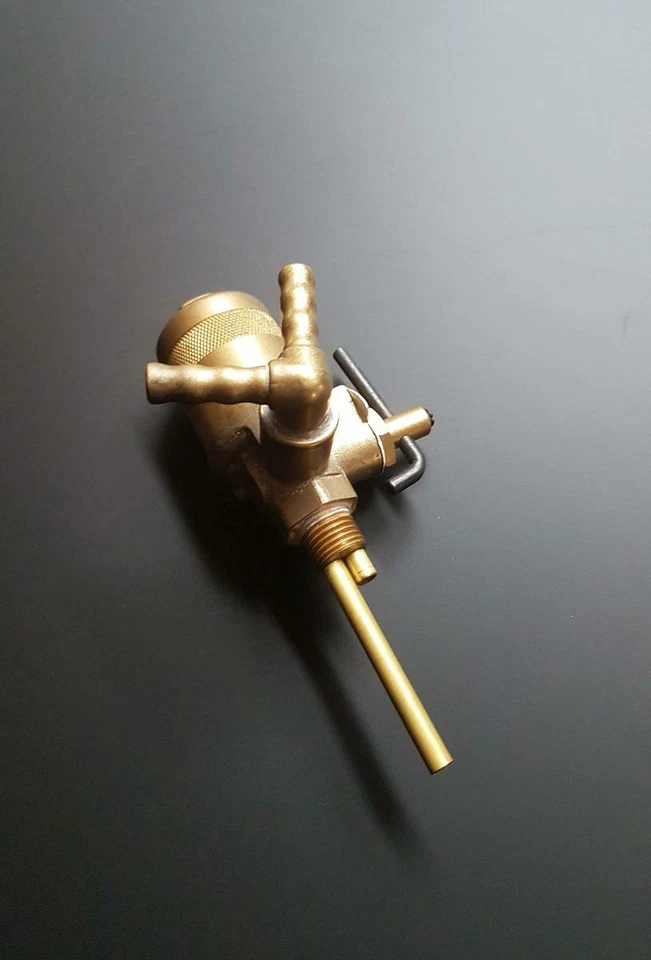 Fuel Tap BMW R4 R11 R12 R17 Brass Double Spout 1/4" - Image 2 of 3