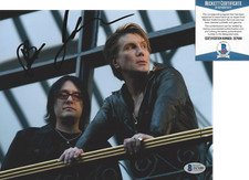 GOO GOO DOLLS JOHNNY RZEZNIK ROBBY TAKAC BAND SIGNED 8x10 PHOTO 1 BECKETT COA 
