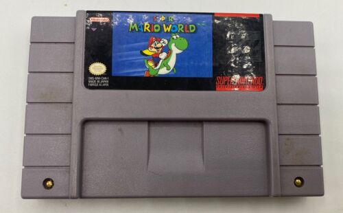 Super Mario World (SNES, 1991) Tested & Works. Authentic - Picture 1 of 3