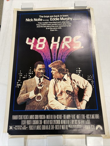 1982 48 HOURS 40x60 ROLLED ORIGINAL MOVIE POSTER RARE MAKE OFFER EDDIE MURPHY