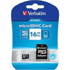 VERBATIM 44082 16Gb Micro-SDHC C10/Adapter