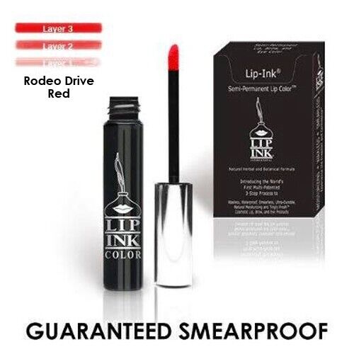 LIP-INK®  Organic Vegan Smearproof Trial Size Liquid Lip Kit - Rodeo Drive Red - Picture 1 of 6