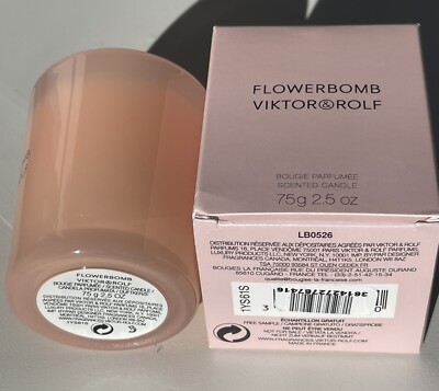 Viktor & Rolf Flowerbomb 2.5 oz / 75 g Perfumed Scented Candle New