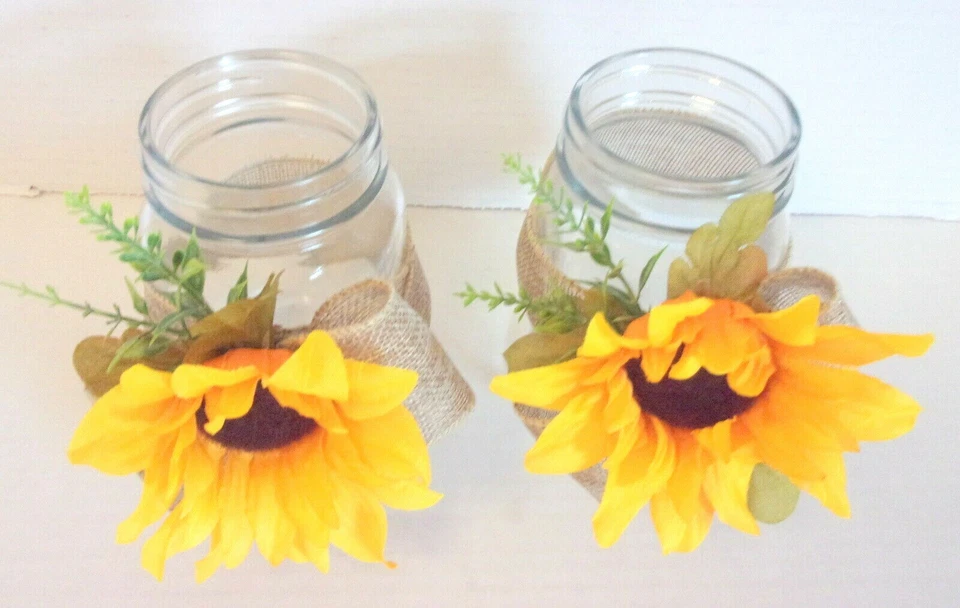 GIRASOL Frascos Decorativos Hogar Organizador Contenedores Cocina Encimera 2 PIEZAS  Foto 3 de 4