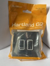 (£20 For All 7) Hartland G2 Bright Crome 1 Gang 13A Double Pol Fused Spur.