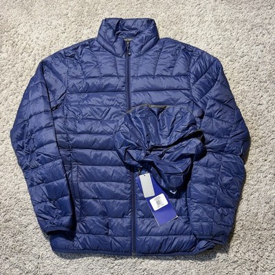 Samsonite Travel Performance Jacket S/M Blue Packable Into Pillow Lightweight