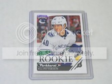 2018 Parkhurst Elias Pettersson #331 Rookie Card Canucks. rookie card picture