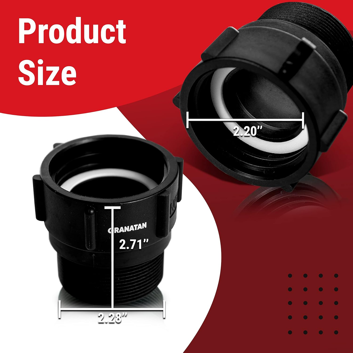 Adattatore Per Serbatoio IBC, Rubinetto/valvola, Valvola Per Serbatoio, DN50 (75 Mm - Foto 2