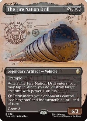 The Fire Nation Drill (Borderless) - 321 - NM - Avatar: The Last Airbender