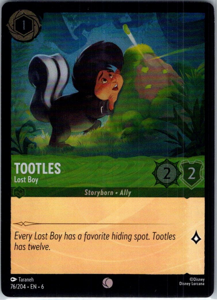 Tootles - Lost Boy - 76/204 - Azurite Sea - Lorcana Cold Foil - NM - B3G1