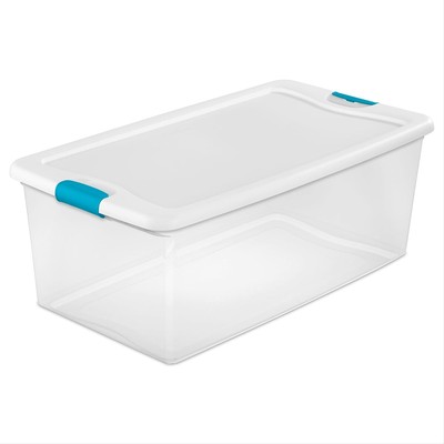LoKii Clear Latching Storage Box - 106 Quart
