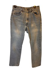 Vintage 1980s Levis 509 Jeans Mens 33 X 33 USA Orange Tab Faded Workwear
