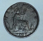 1861 Victoria Farthing — photo from another recent sale