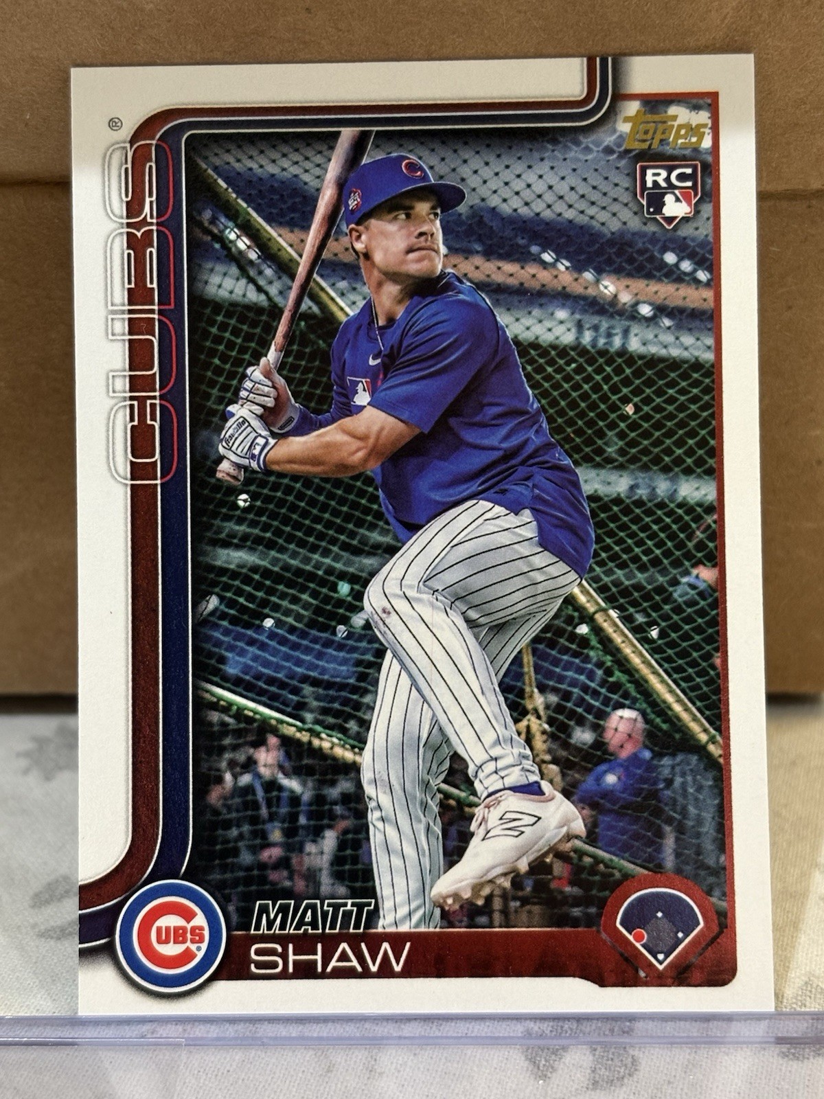 2025 Topps Series Update Matt Shaw RC Golden Mirror Image Variation SSP US200