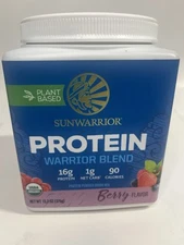 Sunwarrior Warrior Blend Plant-Based Raw Vegan Protein Powder - 13.2 oz