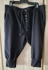 Yoga-Capri-Hose, manguun, Gr. 44/46 schwarz, 60% BW, 40% Polyester