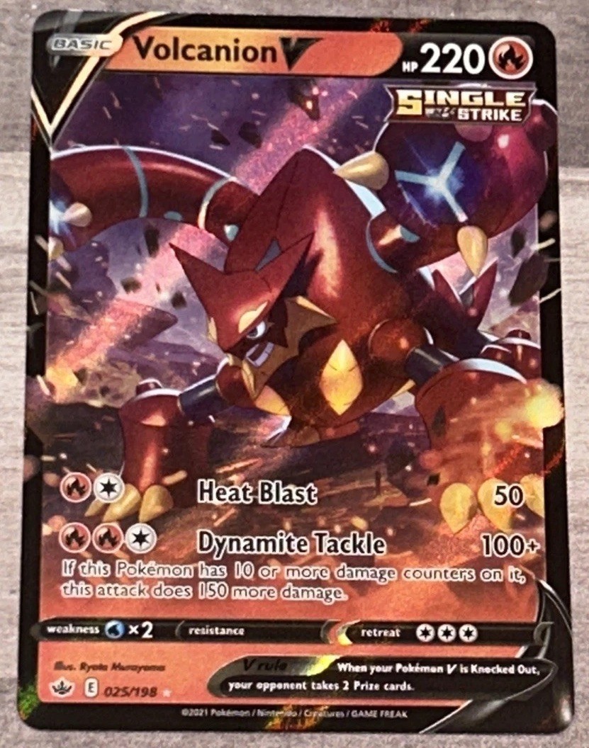 Volcanion V 025/198 Ultra Rare Chilling Reign Pokemon TCG NM/M