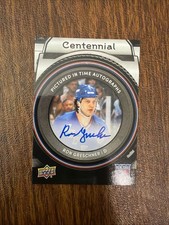 Pictured In Time Autographs Ron Greschner Rangers Centennial 