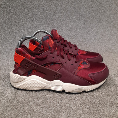 Nike Air Huarache Run Deep Garnett Shoes Sneakers Women Size 8.5 725076-602