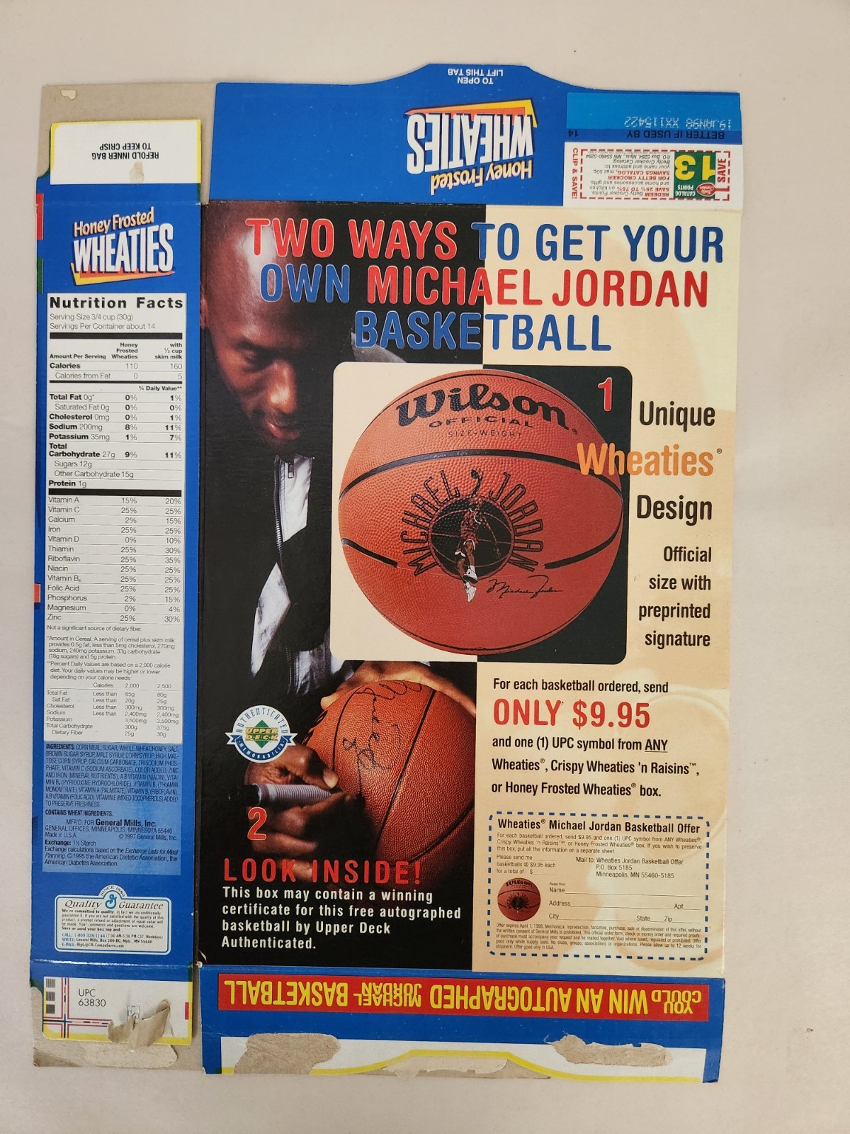 1986-87 Fleer Basketball Sticker #8 Michael Jordan * NM/MT * Set Break II +BONUS view 22