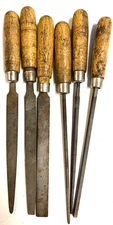 Blue-Point HB80 6-piece Needle File Set -Filing Tool with Wood Handle