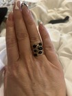 Sterling Silver .925 With Onyx Stacker Rings Set Of 6, Size 6 Boho Southwestern — photo 1