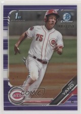 2019 Bowman Draft Chrome Purple Refractor 2/250 Eric Yang #BDC-118 fm0