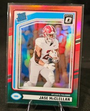 2024 Panini Donruss - Rated Rookie Jase McClellan #375 Optic Preview Red & Green