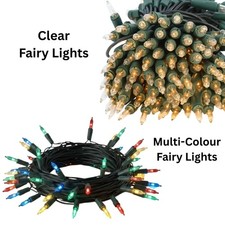 Fairy Lights Clear / Multi Colour LED Bulbs Christmas Party Xmas Tree Decoration
