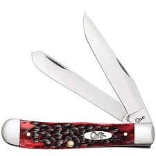 Genuine Bone Handle Pocket Knife Trapper, Stainless Steel Blade, 4.125" Closed