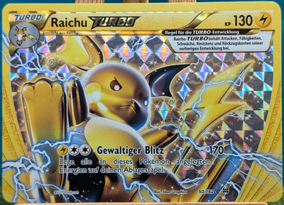 POKEMON - Turbostart - Raichu TURBO - 50/162 - deutsch