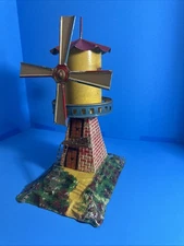 Antique Live Steam Engine Accessories Tin Toy Windmill 
