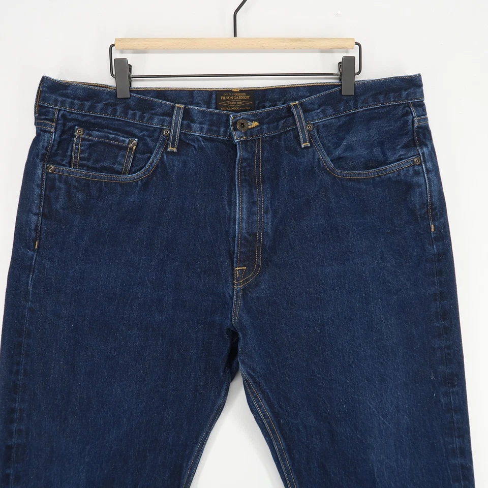 Filson Rail Splitter Jean Mens 40x34 Blue Denim 100% Cotton Workwear Outdoor USA - Image 2 of 4