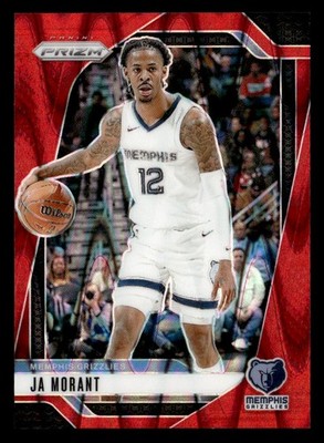 Ja Morant 2024-25 Panini Prizm Red Seismic /299 Card #64 Memphis Grizzlies