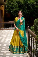 INDIAN WEDDING BOLLYWOOD CHOLI WEAR WOMEN LEHENGA PAKISTANI DESIGNER PARTY POLY