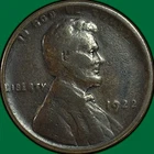 1922 No D Lincoln Wheat Cent Very Fine VF Coin #36360