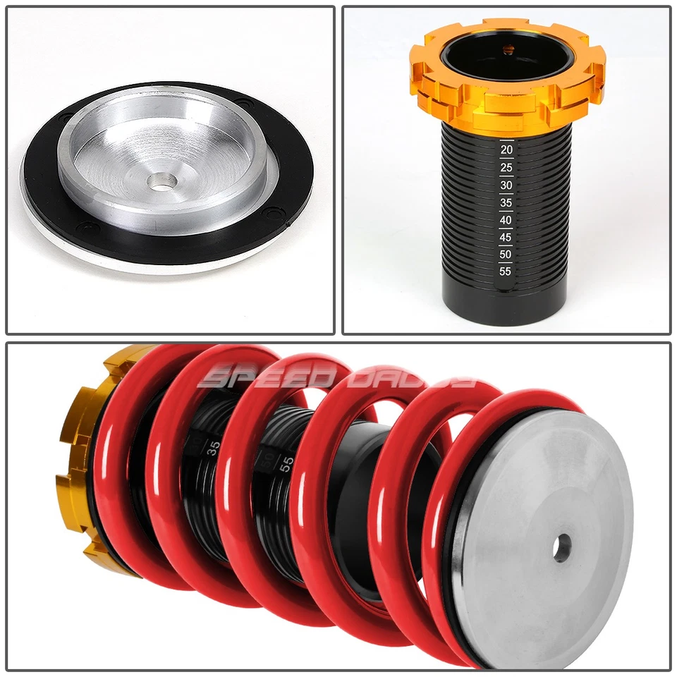 ДЛЯ 88-00 CIVIC EG EK/DC ПОНИЖЕНИЕ ЧЕРНЫЙ МАСШТАБИРОВАННЫЙ ПОДВЕСКА КАТУШКА КРАСНАЯ ПРУЖИНА - Изображение 3 из 4