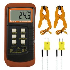 K Type Thermocouple Thermometer -50 1300 C , Dual Channels Digital Thermomet...