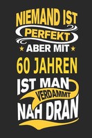 Notizbuch 110 Linierte Seiten, Geburtstag Geschenk, Notizblock, 60 Jahre