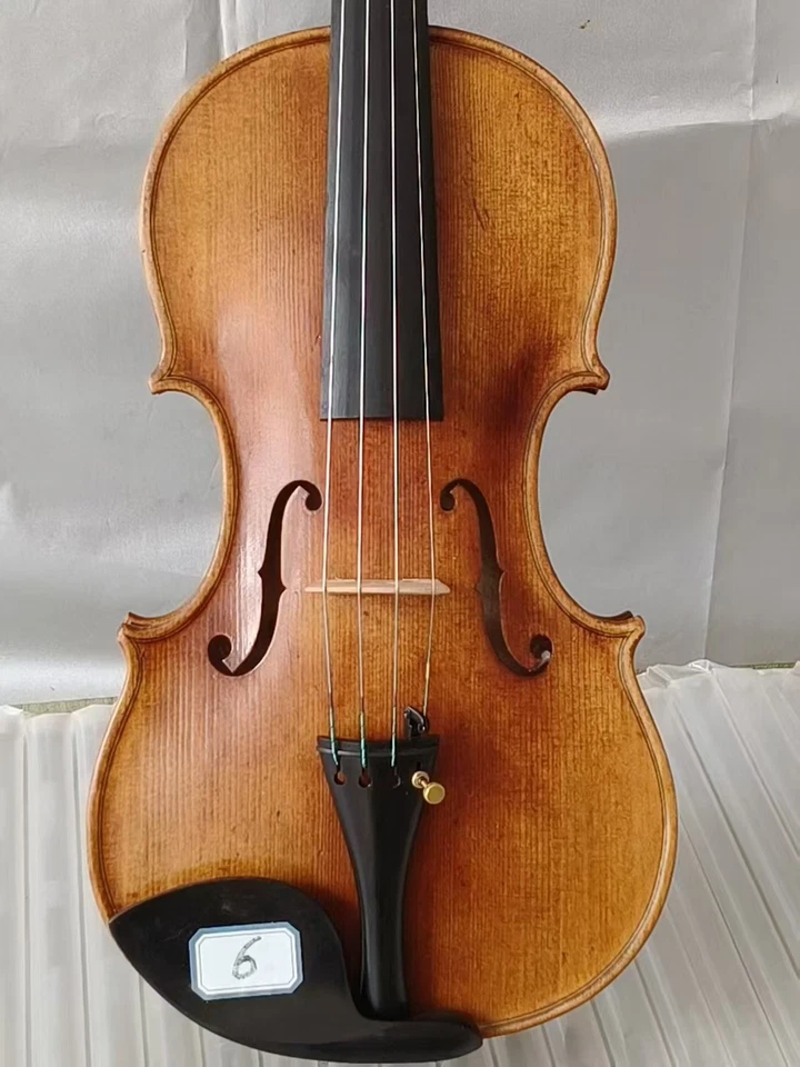 4/4 violin Amati model solid Flamed maple back spruce top hand antique made No6 - Image 3 of 4