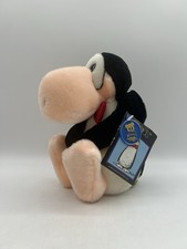 Vintage Dakin Bloom County Opus Penguin 9  Sitting Plush w/ Red Bow Tie  Tags
