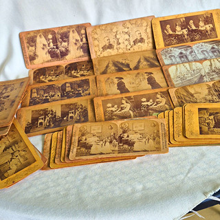 American Stereoscopic Co. Sepia Stereoview Card Lot Albumen Travel Views
