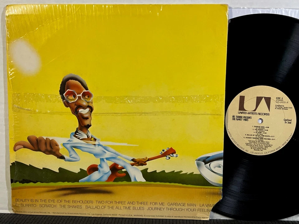 THE FAMILY VIBES Confined To Soul LP UNITED ARTISTS 1973  R&B Funk IKE TURNER - Image 2 of 2