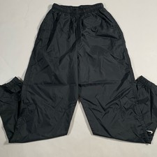 VTG 90s Nike Nylon Track Windbreaker Ankle Zip Pants Mens Small Unlined