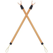 2 Pcs Adjustable Laundry Pole Telescopic Clothes Drying Rod Alloy