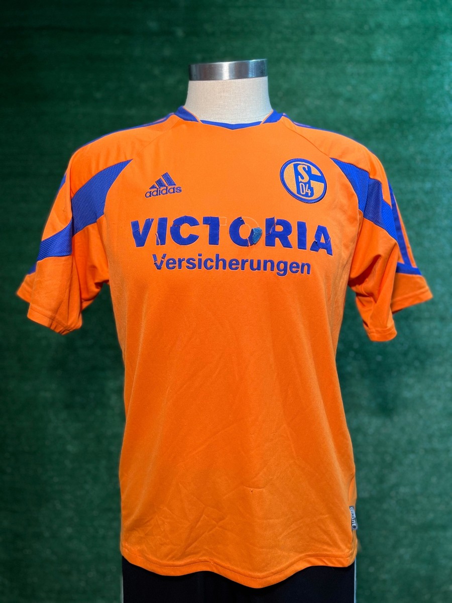 Schalke 04 2003/05 Away Jersey Adidas (M) Orange Medium
