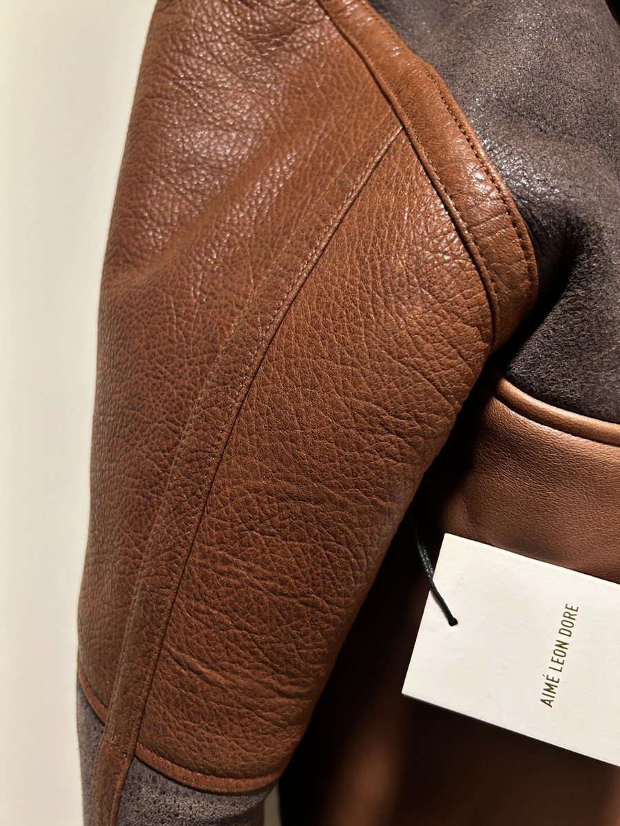 Aime Leon Dore Hooded Shearling Jacket size Medium | eBay