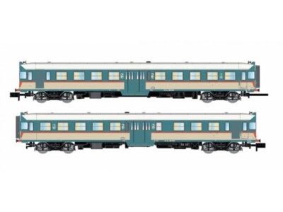 Arnold HN2569 Triebwagen Set FS ALn 668.3100 1 Tür Originallackierung, Rundglas