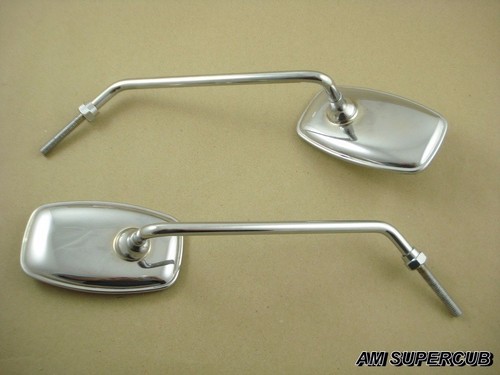 MIRROR HONDA C100 C102 CM91 C50 C65 C70 C90 C110 C200 A pair // L/R NEW - Bild 2 von 6