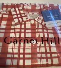 Children s Flannel Sleepwear Top ONLY Size M Pink Garnet Hill Cotton Blend NEW